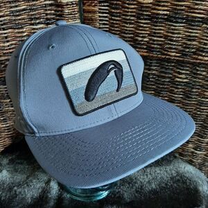 Pukka Hat Men's One Size Gray Blue One Size Embroidered Striped Bird Patch Golf